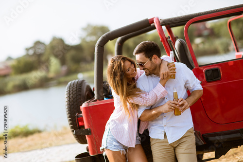 Young woman and man having ...