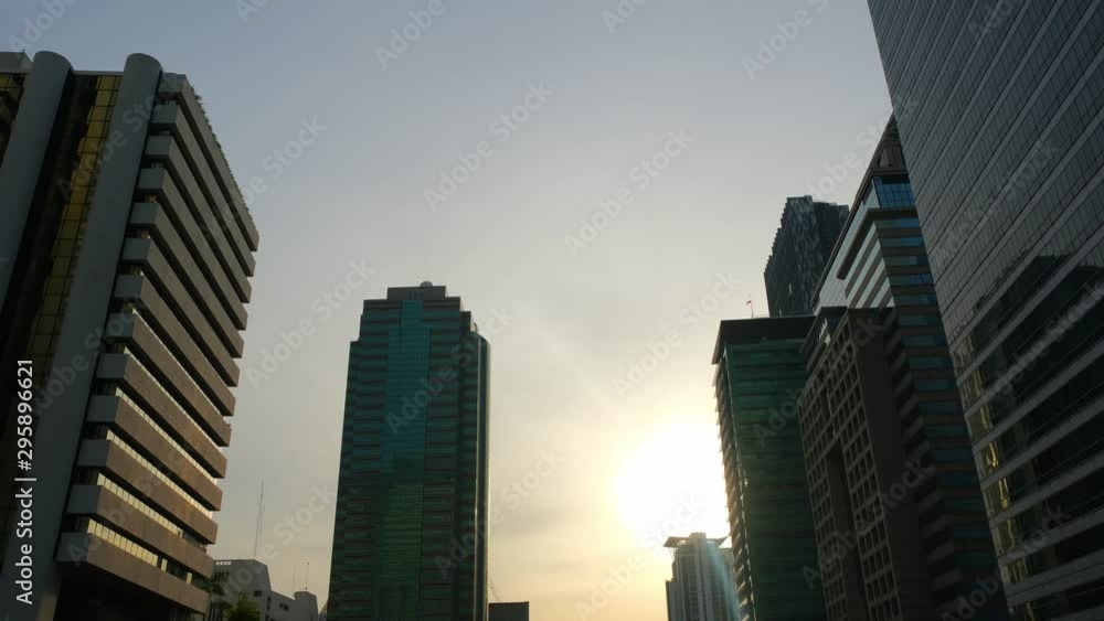 4K Time lapse, View of Bangkok buildings, Bangkok city downtown, day to night, Bangkok , Thailand 4K Time lapse, View of Bangkok buildings, Bangkok city downtown, day to night, Bangkok , Thailand