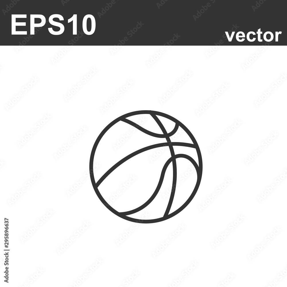 street basketball line art vector icon street basketball line art vector icon