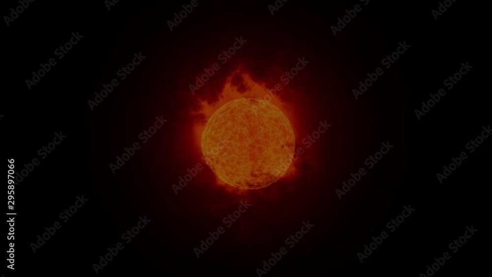 Hot ball Movement of Particles in Space Hot ball Movement of Particles in Space