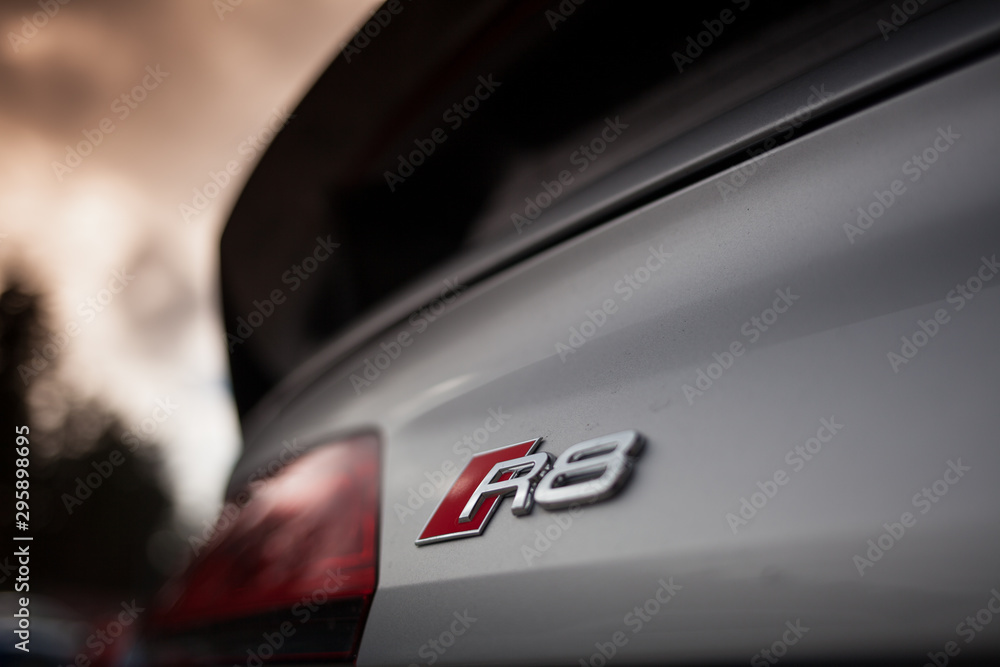 Audi R8 logo Stock Photo | Adobe Stock
