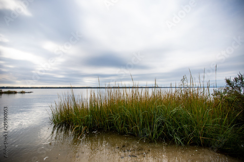 patuxent river in calvert county maryland overcast sky