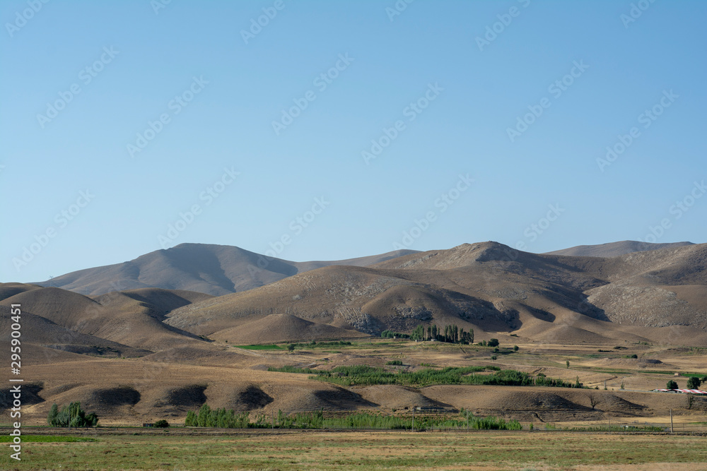 landscape with clear sky