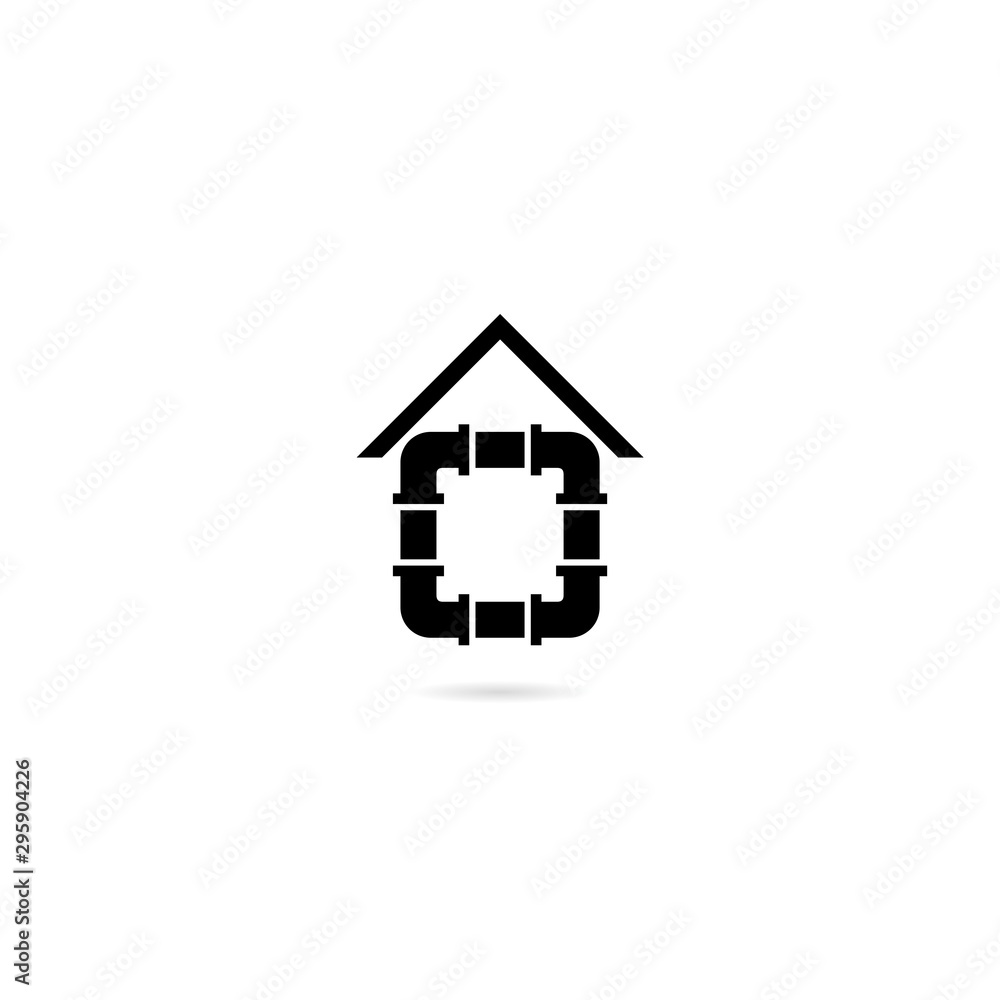 Plumbing icon isolated on white background