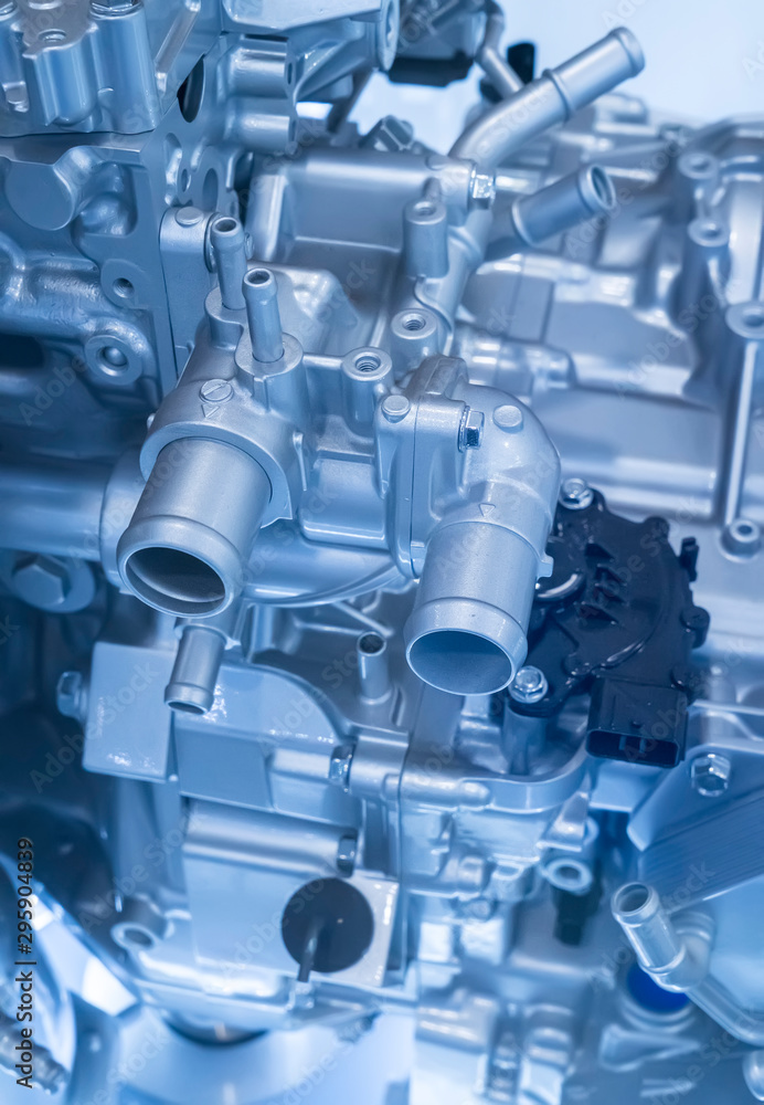 Metallic background of car suspension and gear Metallic background of car suspension and gear