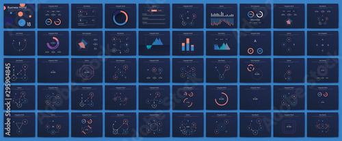 Infographic vector brochure elements for business illustration