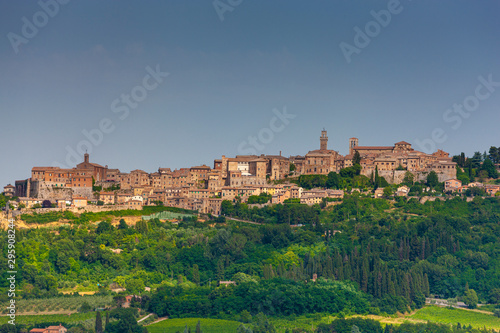 The town of Montepulciano in Tuscany