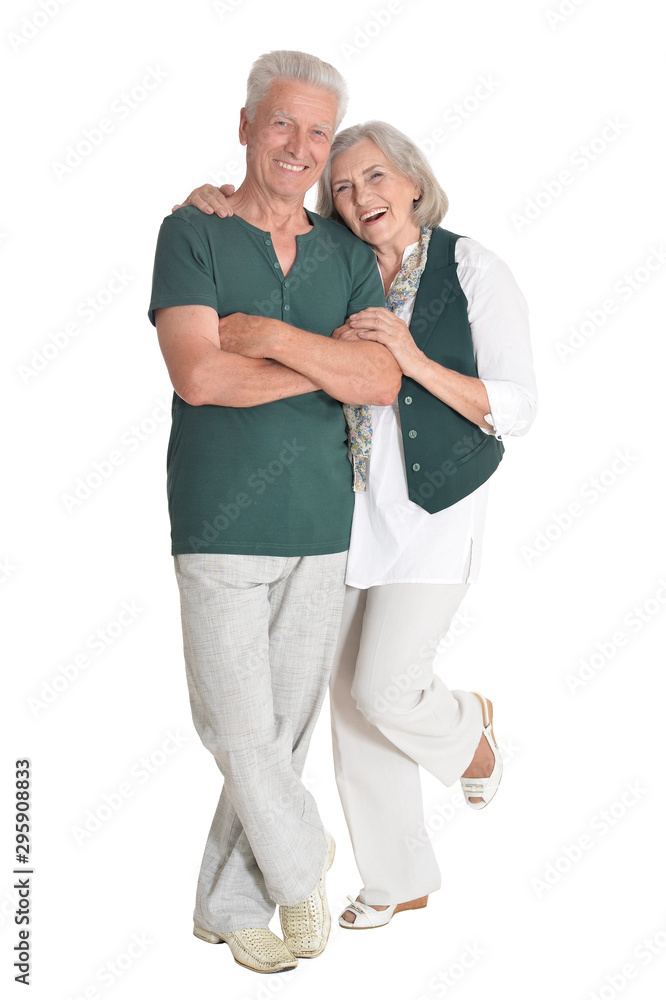 portrait of happy senior couple embracing isolated portrait of happy senior couple embracing isolated