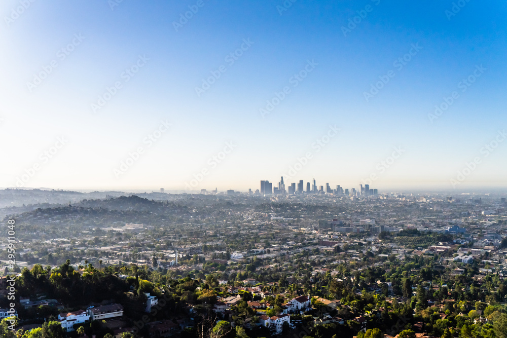 Beautiful view over Los Angeles in California USA