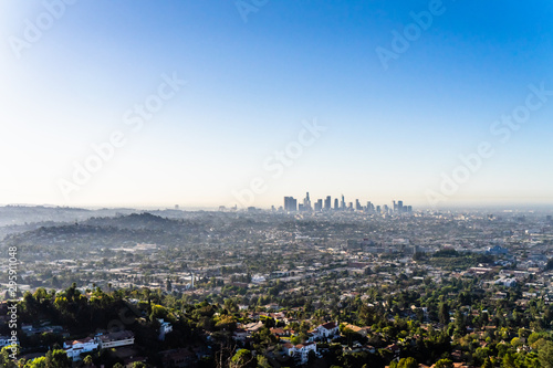 Beautiful view over Los Angeles in California USA