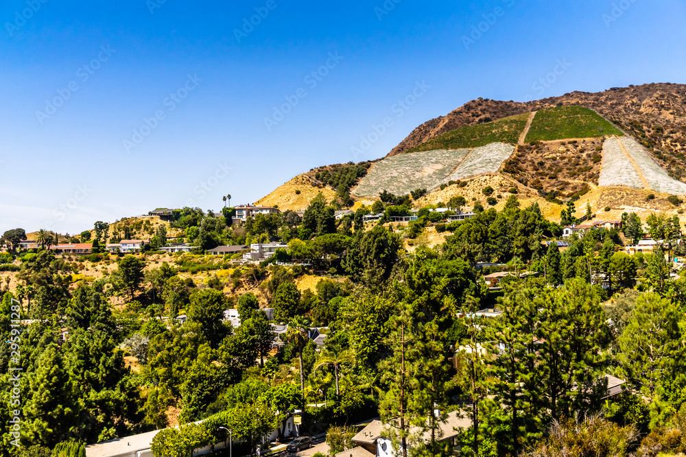 Fototapeta premium Beautiful view over Los Angeles in California USA