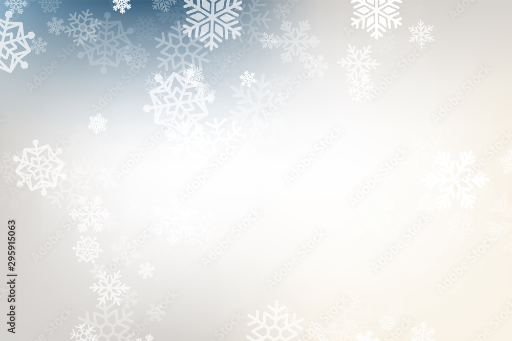 Winter glowing background. Vector holiday banner with lights, bokeh and snowflakes. Seasonal soft backdrop. Winter glowing background. Vector holiday banner with lights, bokeh and snowflakes. Seasonal soft backdrop.