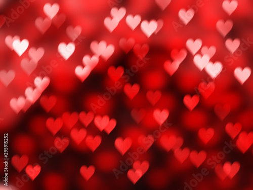 love abstract background shiny hearts colorful blurs