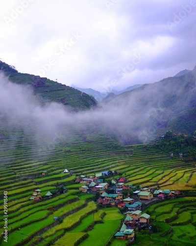 Batad main village in the middle of rice terraces in Banaue, Ifugao, Philippines. Philippines Tourism © sulit.photos