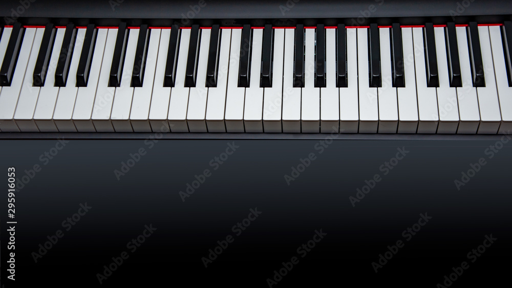 piano keys two octaves on back background piano keys two octaves on back background