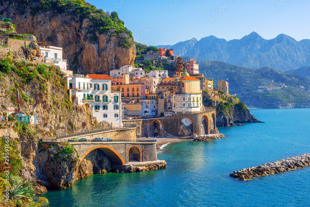 Photo & Art Print Atrani town on Amalfi coast, Sorrento, Italy