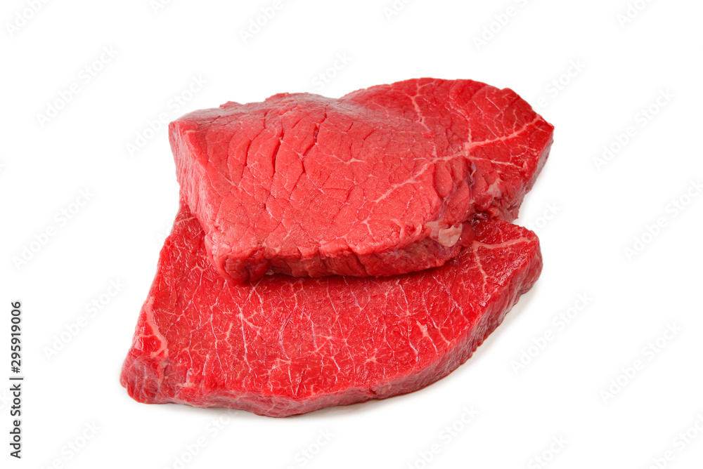 Beef steak isolated on white background. Beef steak isolated on white background.