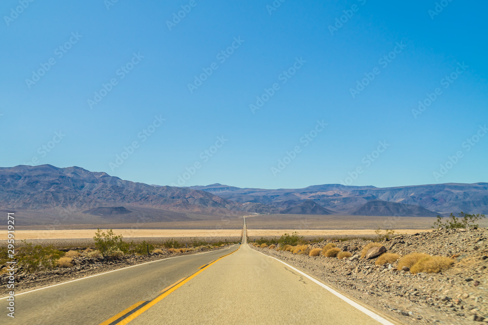 Amazing view over the Death Valley in USA