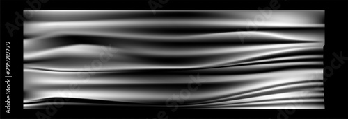 Realistic stretch transparent polyethylene vector