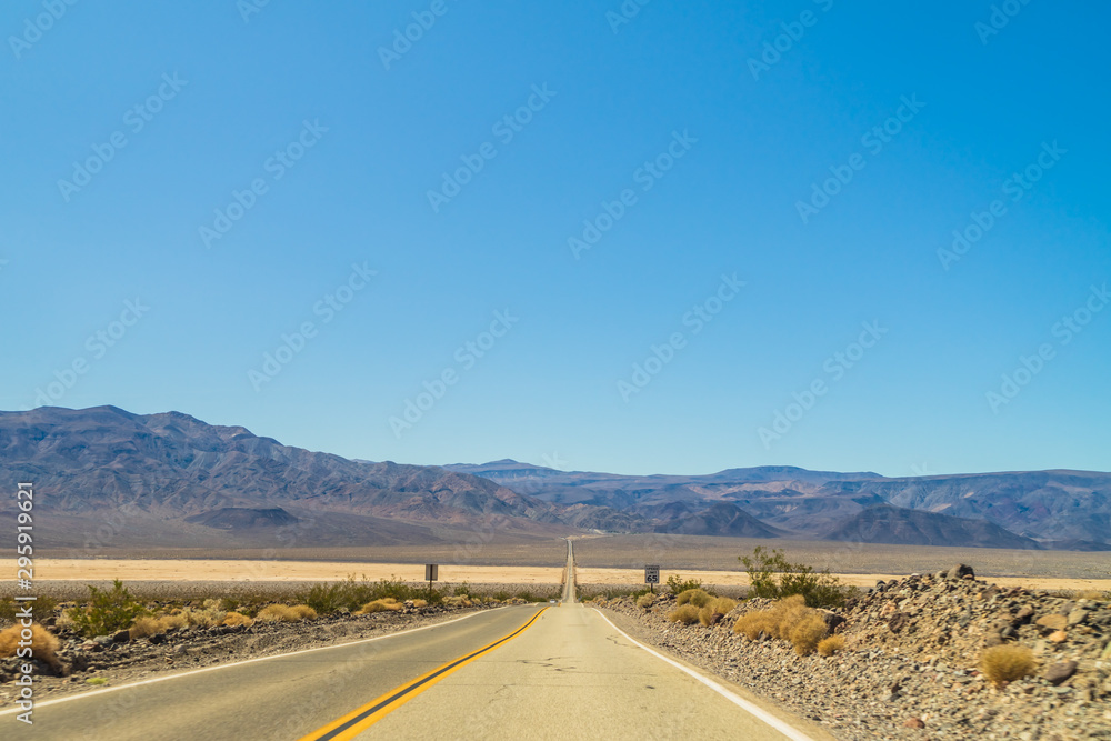 Amazing view over the Death Valley in USA