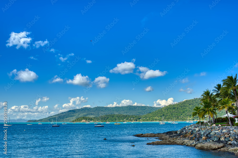 Beautiful view to the ocean bay Beautiful view to the ocean bay