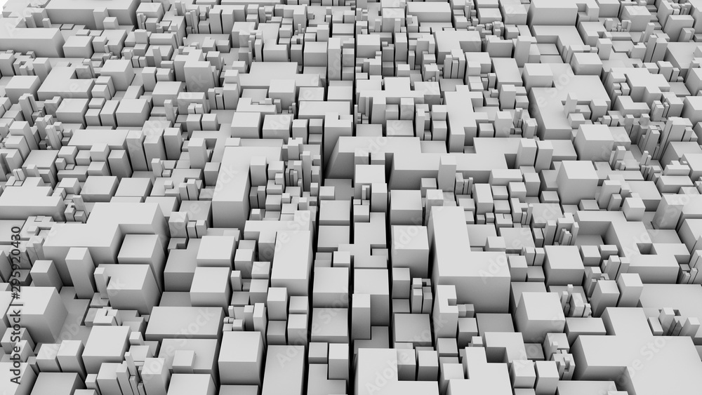 Obraz premium Abstract Cubes 3d Animation Background