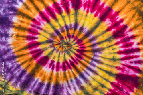 Colorful Abstract Psychedelic Tie Dye Swirl Design 