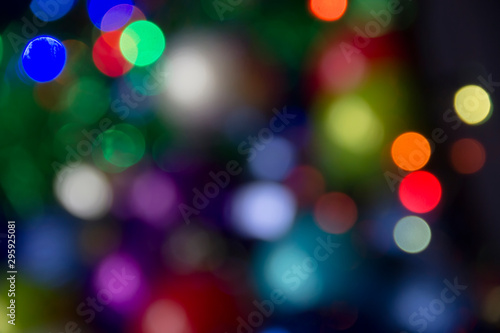 Blur Christmas lights. Circle Bokeh effect © Виолетта Картуль