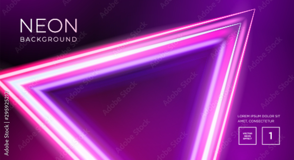 Futuristic abstract colorful vector background with Glowing electric bright neon lines . Abstract Modern Vector Layout - obrazy, fototapety, plakaty 