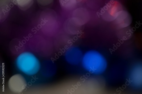 Blur Christmas lights. Circle Bokeh effect