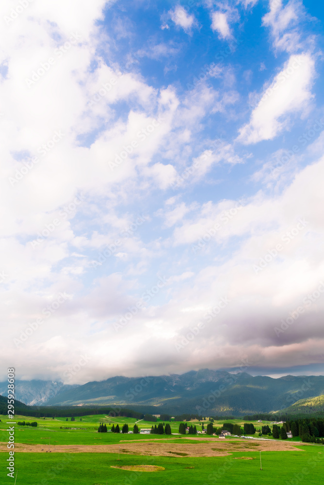 lanscape with clouds