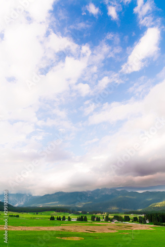 lanscape with clouds