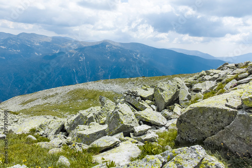 Landscape from trail from Scary lake to Kupens peaks, Rila Mountain, Bulgaria © hdesislava