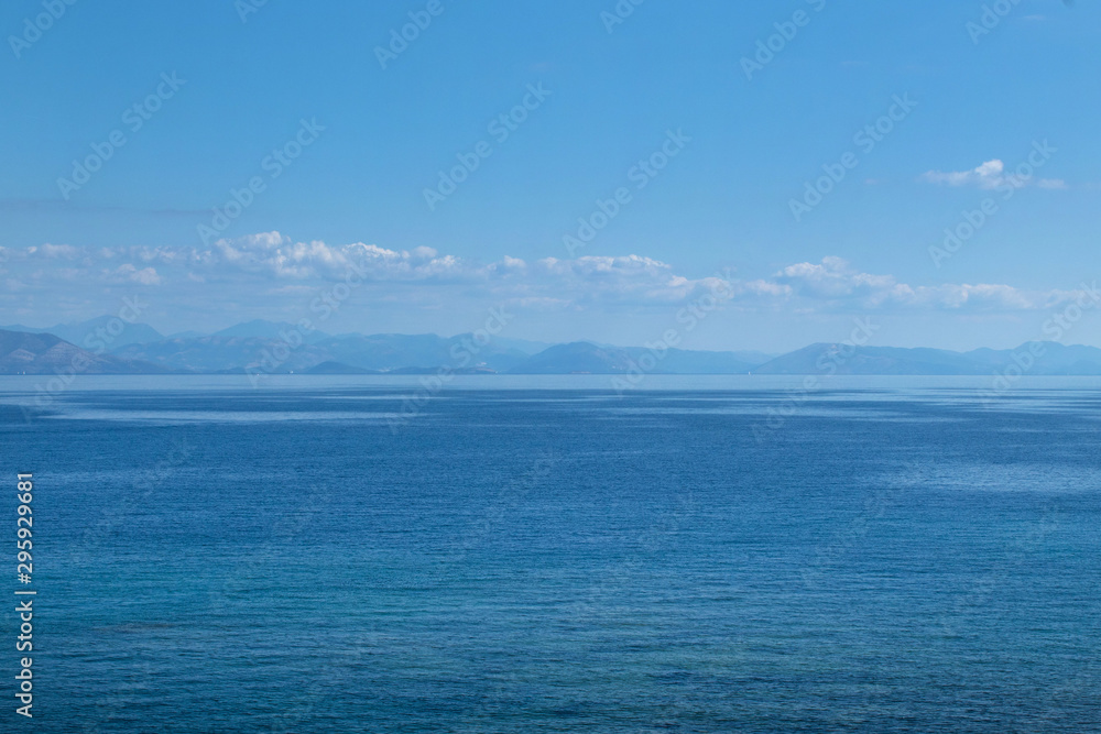 Seascape - Ionian Sea near Corfu island, Greece Seascape - Ionian Sea near Corfu island, Greece
