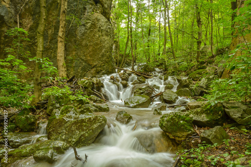 Beauitufl Chotarny stream in Zadielska gorge in Slovak Karst photo