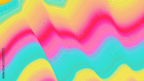 Colorful wave abstract vector background. Dynamic warped lines. Futuristic motion surface. Gradient distorted stripes. Cover for your designs. Eps 10.