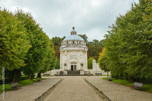 Historic mausoleum in small village of Krasnohorske Podhradie in Slovakia