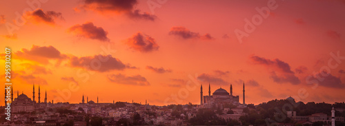 Sunset over Istanbul Panorama