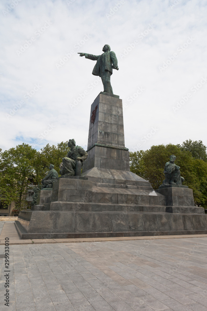Monument to Vladimir Ilyich Lenin on the top of Central Hill in Sevastopol, Crimea