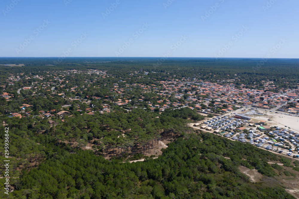 aerial view of montalivet