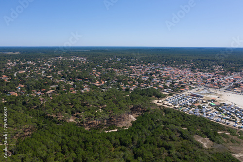 aerial view of montalivet