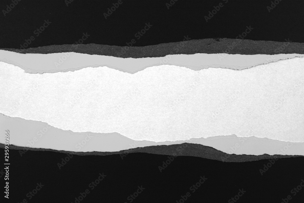Gap in ripped paper Gap in ripped paper