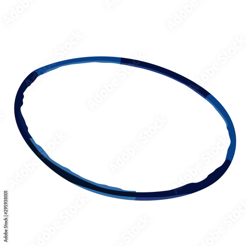 hula hoop realistic vector illustration isolated