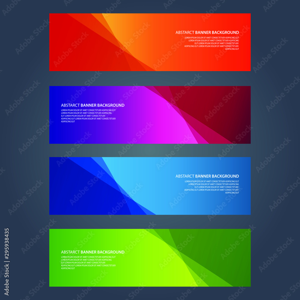 Vector Abstract design banner web template Vector Abstract design banner web template