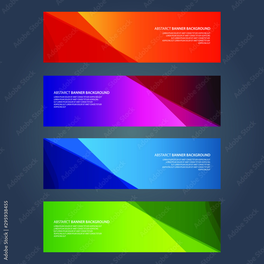 Vector Abstract design banner web template Vector Abstract design banner web template