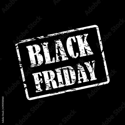 vector illustration for black friday sale in grunge style