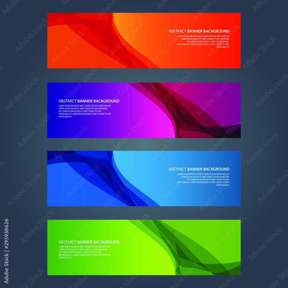 Vector Abstract design banner web template Vector Abstract design banner web template