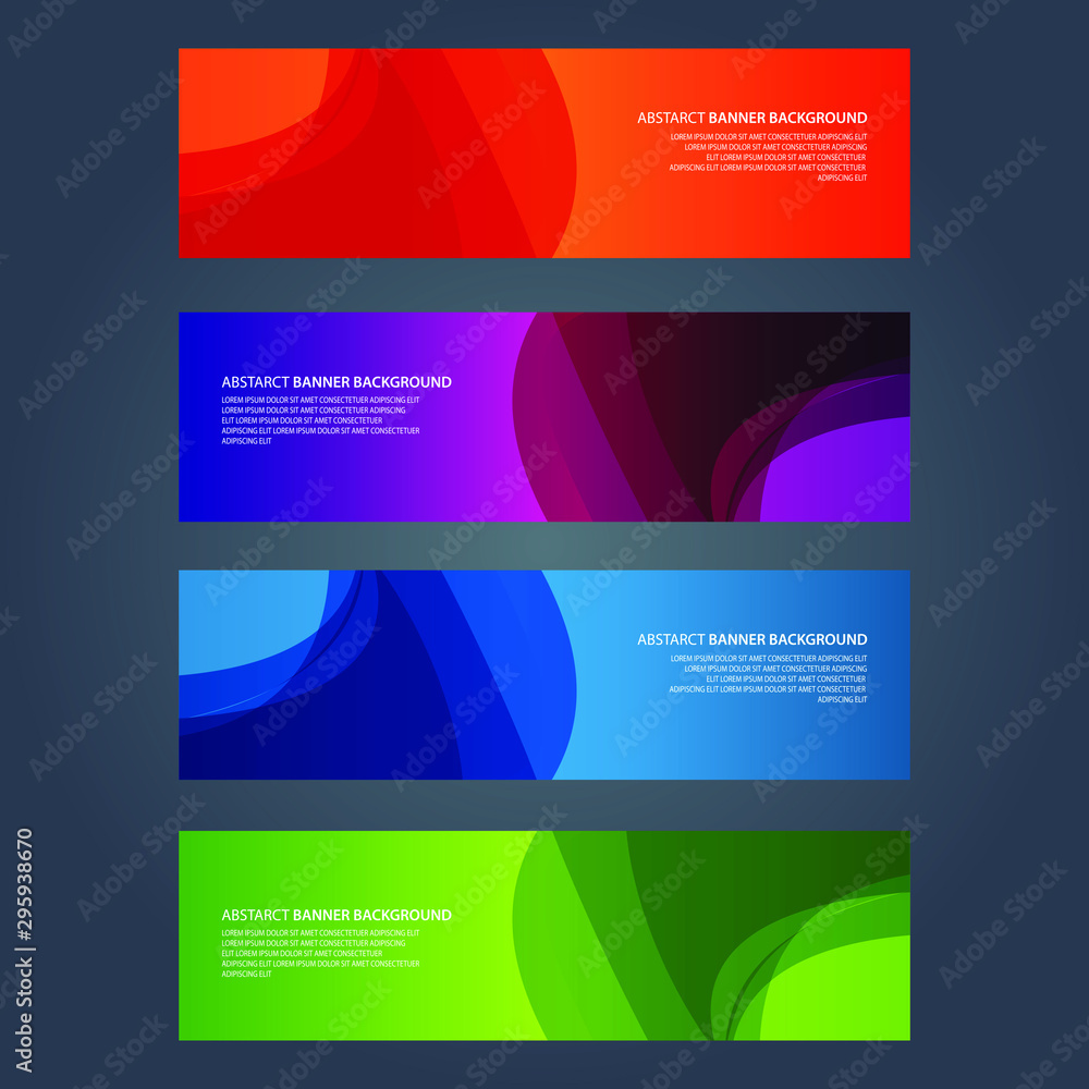 Fototapeta premium Vector Abstract design banner web template