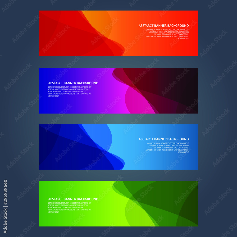 Vector Abstract design banner web template Vector Abstract design banner web template