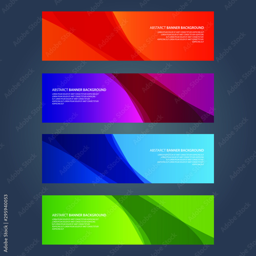 Vector Abstract design banner web template